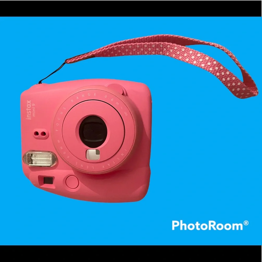 PINK FUJI FILM INSTAX MINI 9 - INSTANT FILM CAMERA